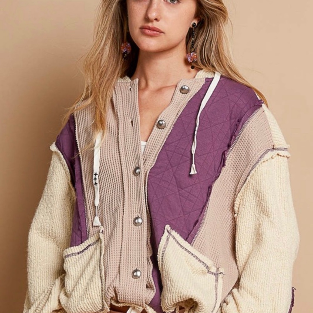 POL Purple Ivory Jacket